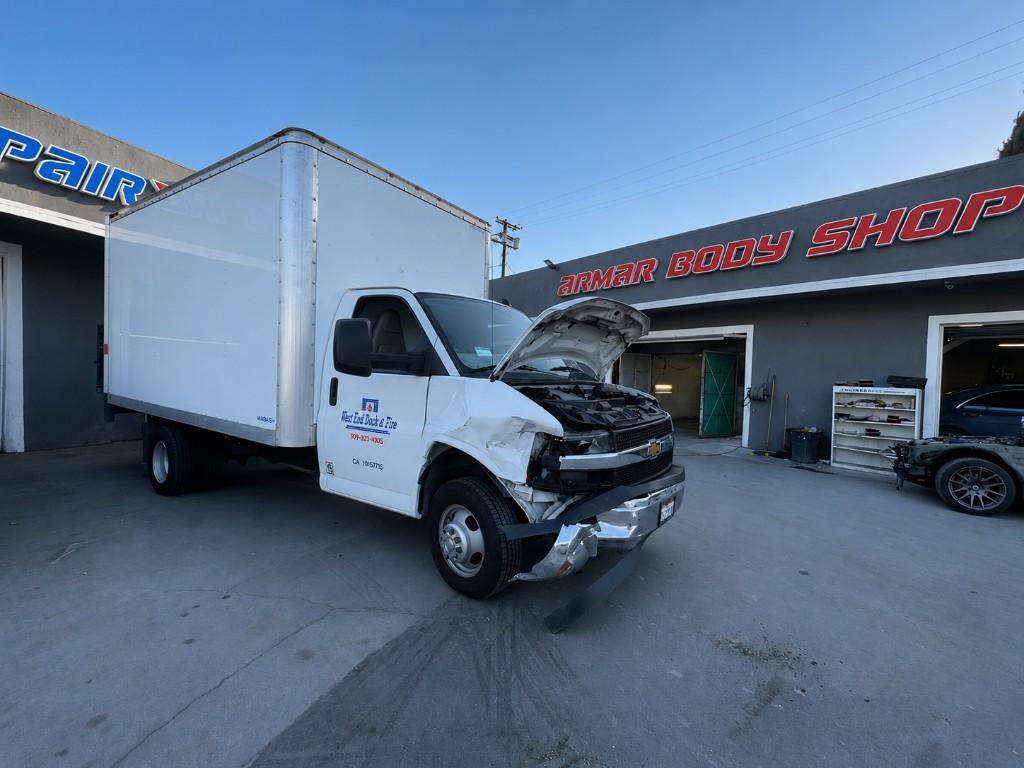 Before collision repair at Armar Body Shop